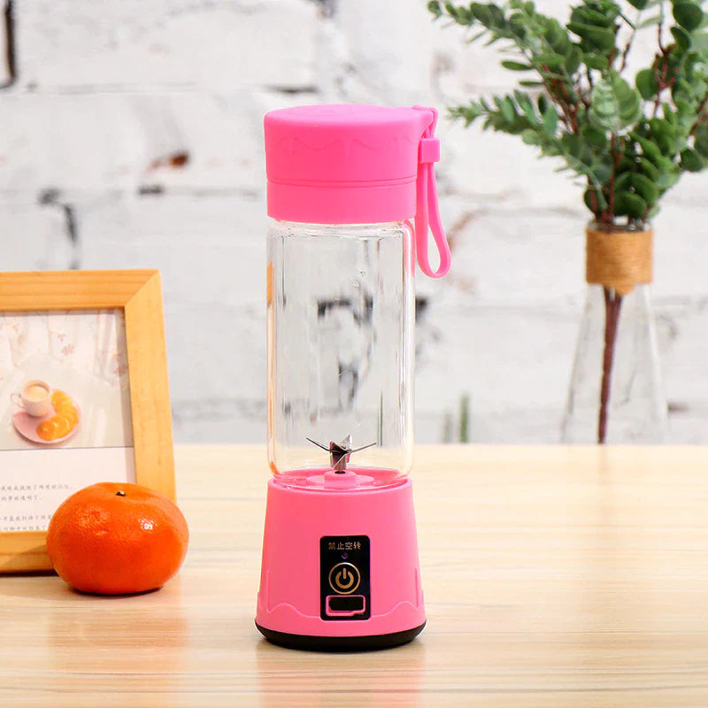 USB Rechargeable Mini Portable Blender - 6 Blades Fruit Juice Mixer & Milkshake Cup