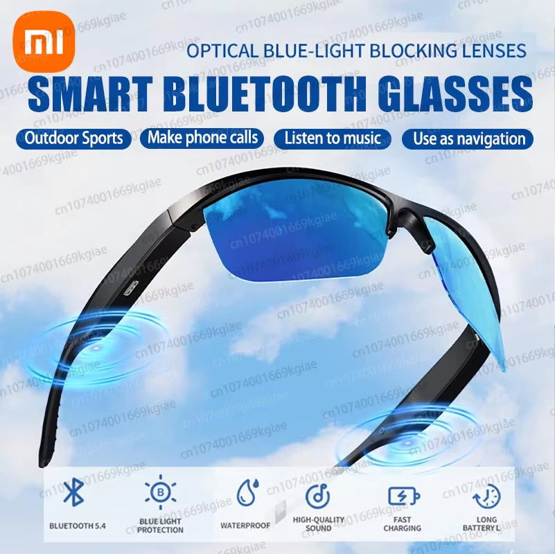Xiaomi Bluetooth Glasses Smart Sunglasses Black Technology Call Music AI Translation Outdoor Sports Glasses Use as Navigation